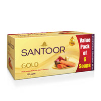 Thumbnail for Santoor Gold Bathing Bar Soap with Kashmiri Saffron & Sandal - Distacart