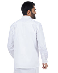 Thumbnail for Ramraj Cotton Mens Full Sleeve Formal 100 % Cotton White Shirt - Distacart