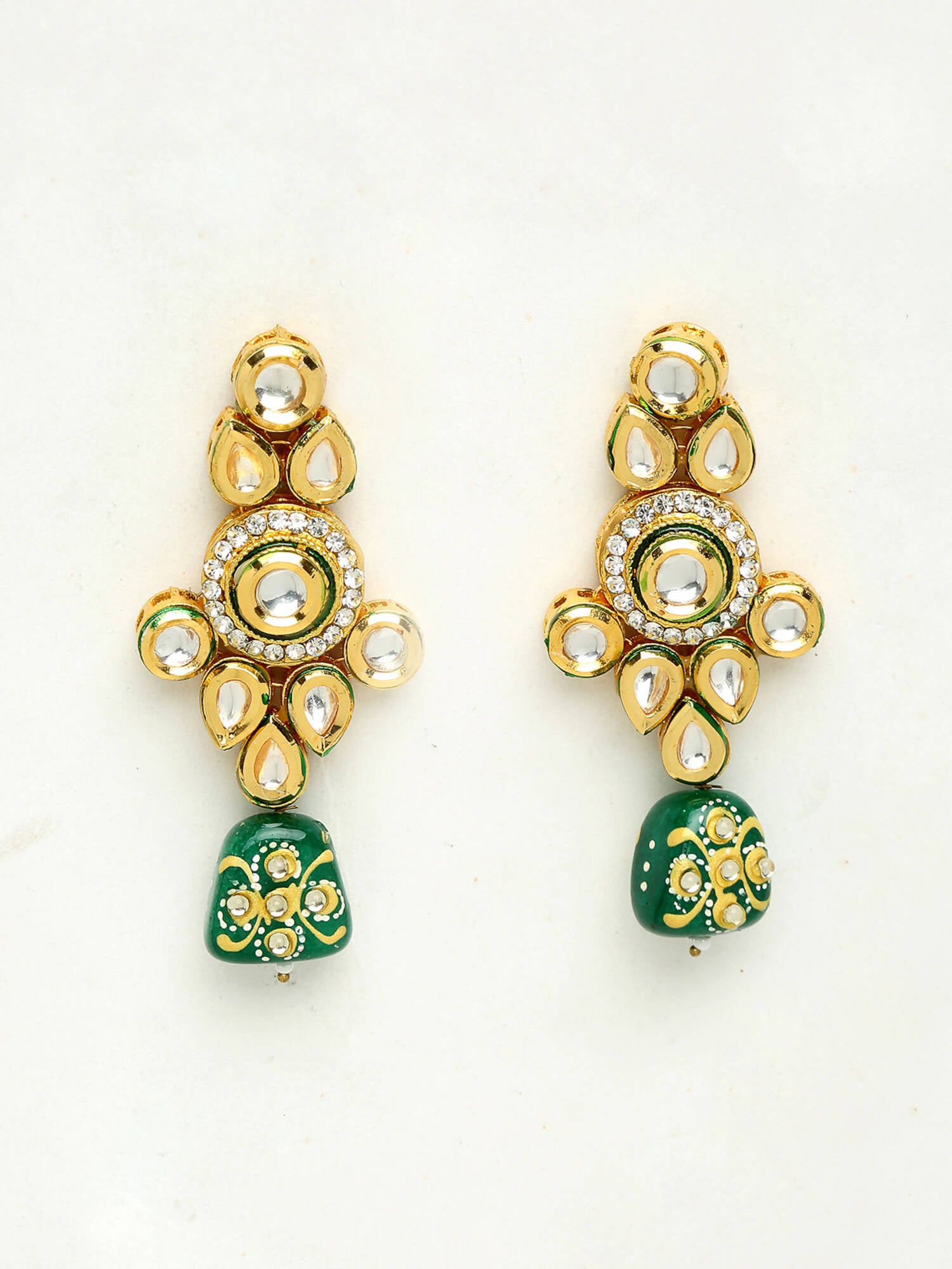 SUNSHINE BIG YELLOW KUNDAN EARRINGS at Best Price in Jalandhar | KUMAR  JEWELS