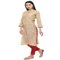 Thumbnail for Lagi Women's Pink Printed Straight Kurta & Pant (MC45A)