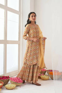 Thumbnail for Designer Stylish Yellow Muslin Stitched Suit With Dupatta - Anbazaar - Distacart