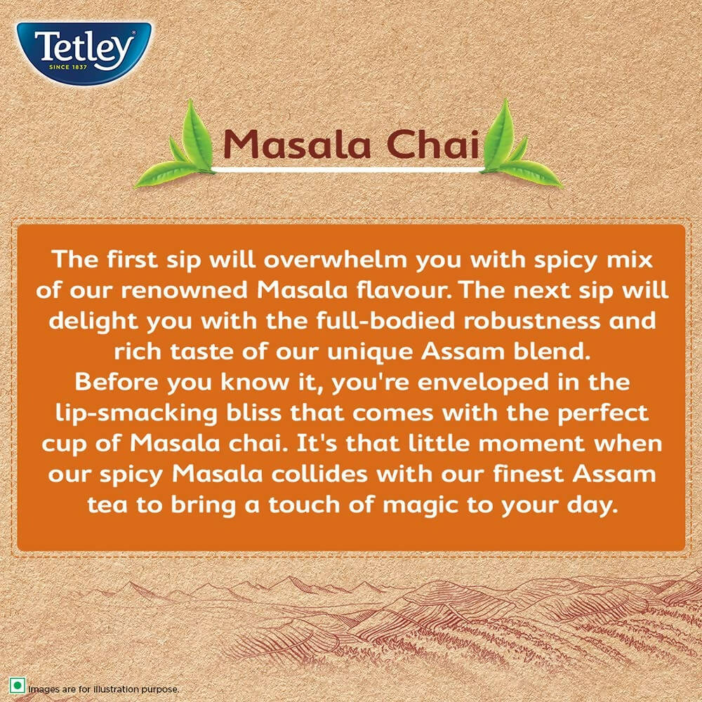 Tetley Masala Chai With Natural Flavour - Distacart