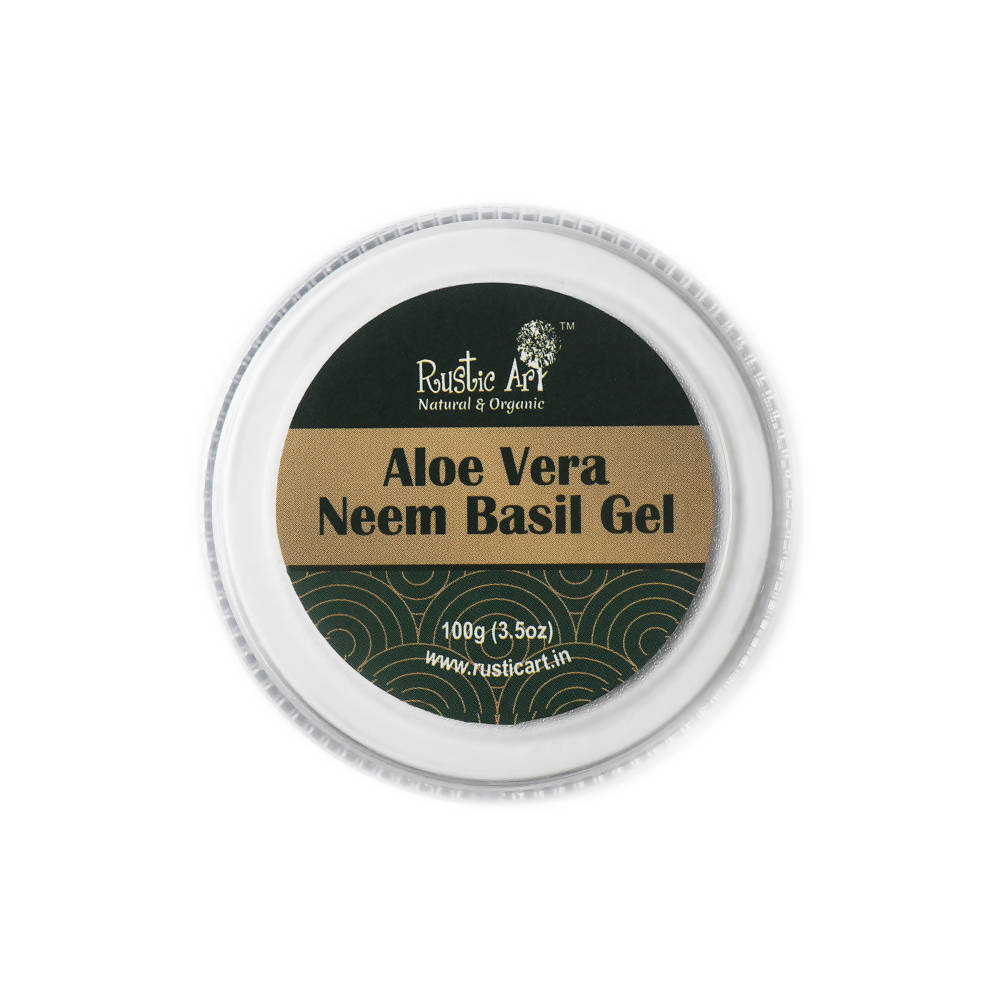 Buy Rustic Art Aloe Vera Neem Basil Gel Online at Best Price