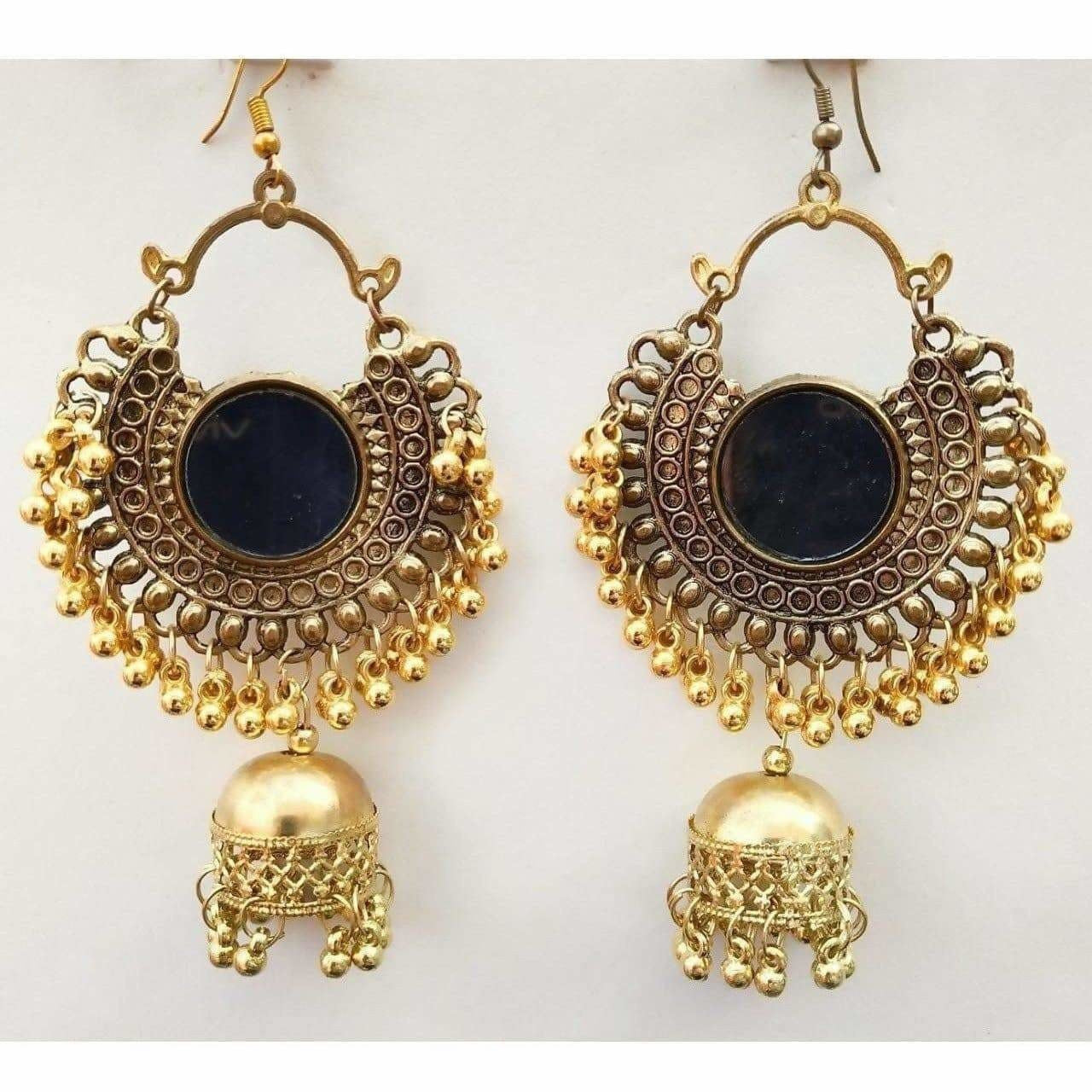 Buy Bindhani Grapes Style Cluster Oxidized Earrings For Women & Girls