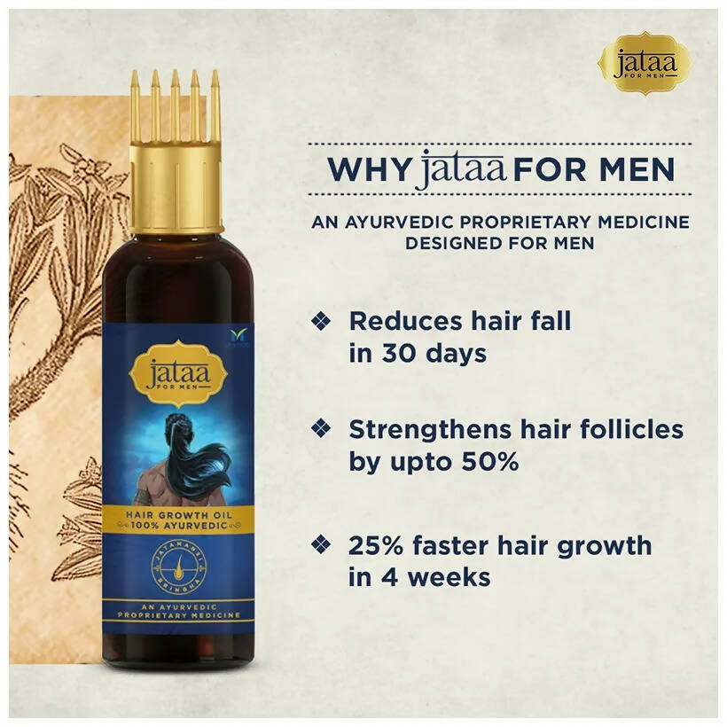 Marico Jataa for Men 100% Ayurvedic Hair Growth Oil - Distacart