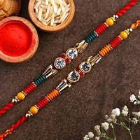 Thumbnail for American Diamond Rakhi Set 