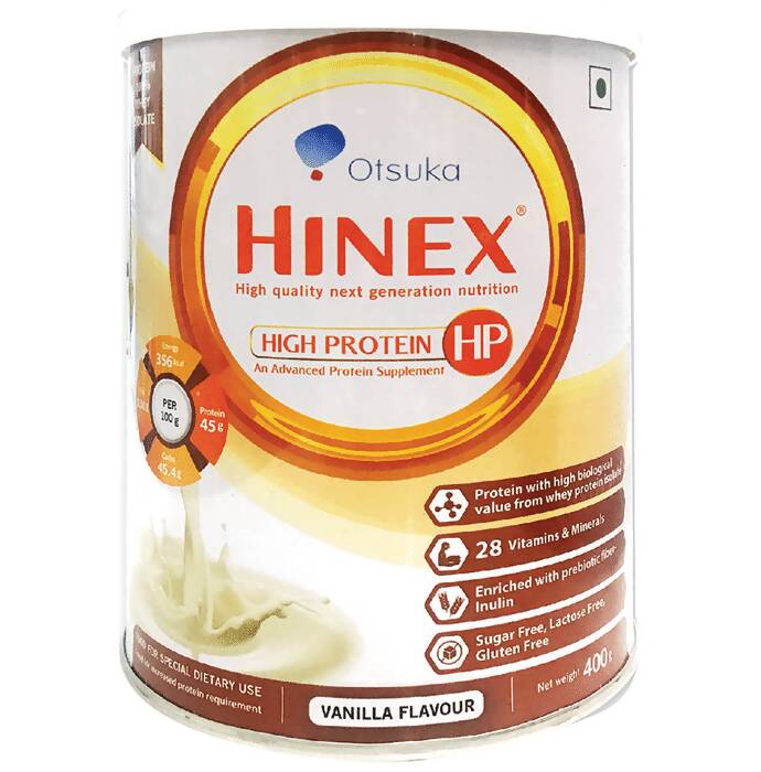 Hinex HP High Protein Powder - Vanilla Flavor - Distacart