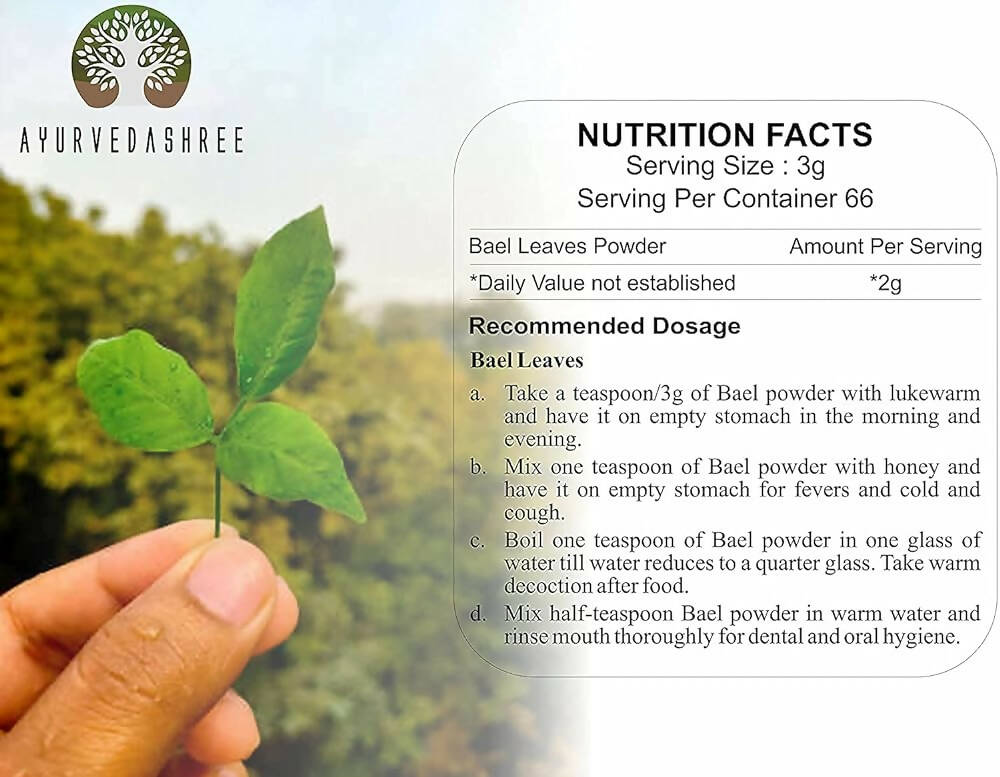 Ayurvedashree Bael Leaves Powder - Distacart