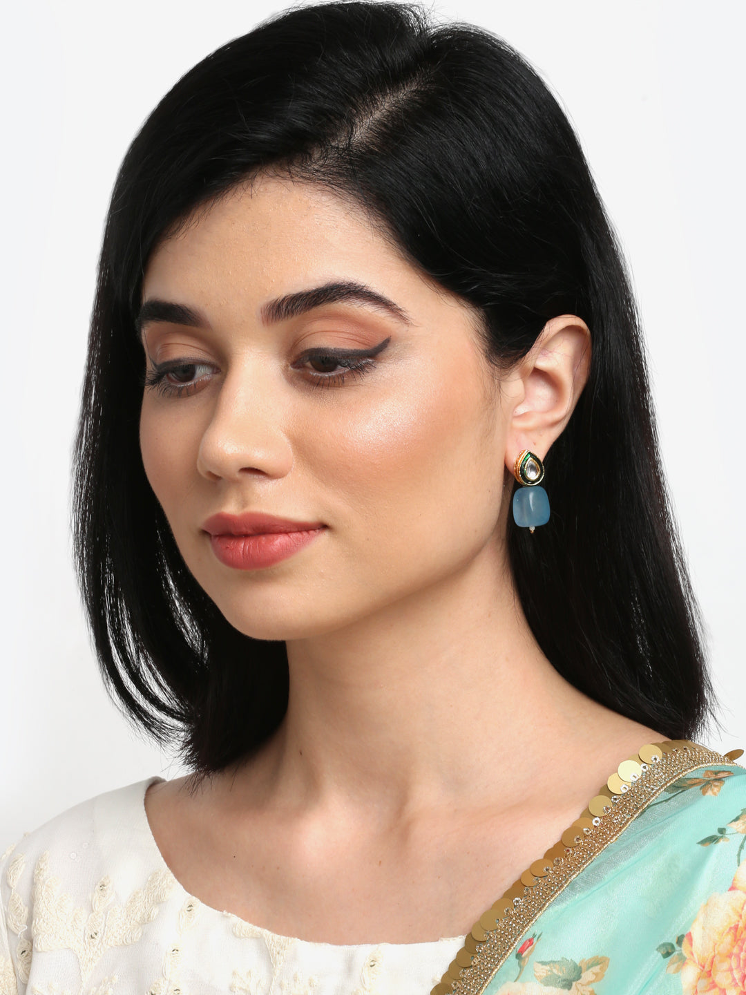 Kundan Studs - Ruby Raang - Distacart