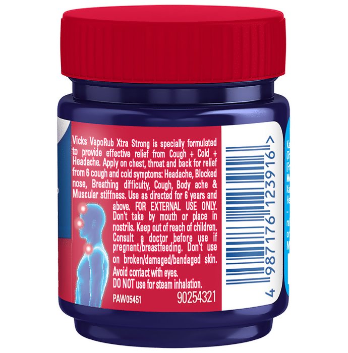 Vicks Vaporub Xtra Strong Balm - Distacart