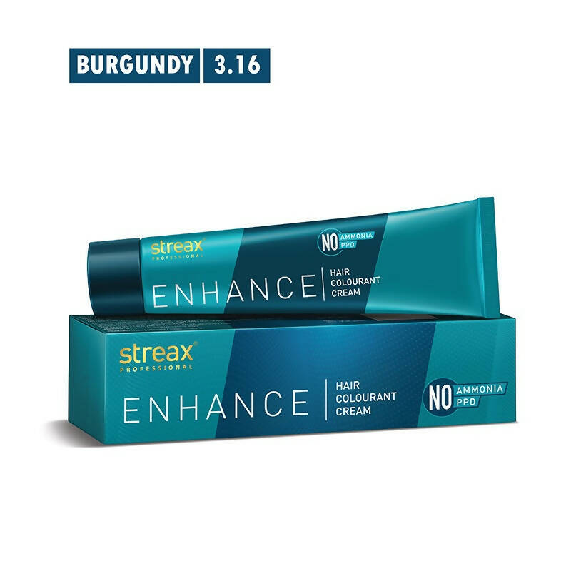 Buy Streax Professional Enhance Hair Colourant - Burgundy 3.16 