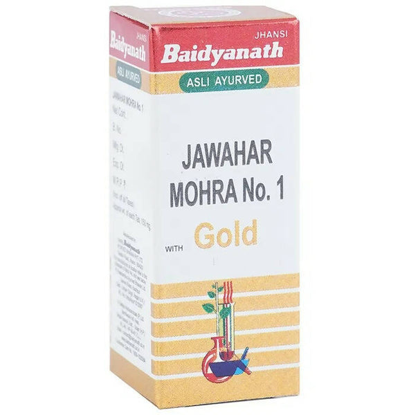 Baidyanath Jhansi Jawahar Mohra No. 1 with Gold Tablets - Distacart