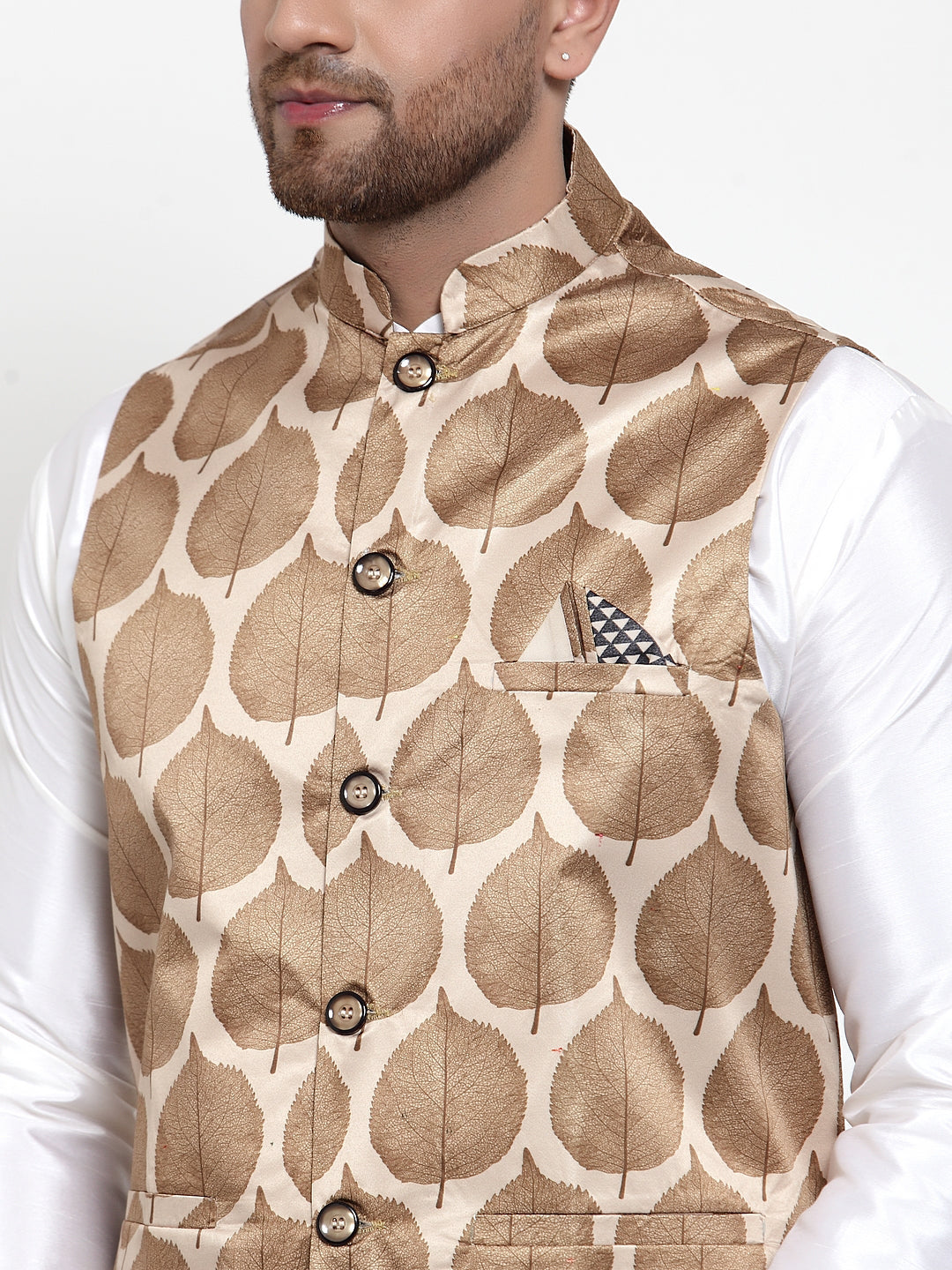 Buy SGDONOR Floral Print Cotton Blend Boys Nehru Modi Jacket  (SGD-YJ-102-TASSAR-2) at Amazon.in