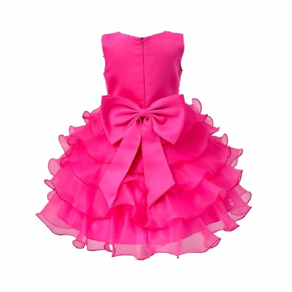 Buy Purple Princess Beautiful Pink Frill Dress/Frock for Girls of Age 18  Months to 7 Years (5-6 Years) at Amazon.in