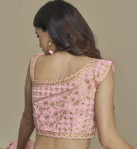 Thumbnail for Aastha Fashion Women's Baby Pink Titan Silk Zari & Sequins Embroidery Party Wear Lehenga Choli - Distacart