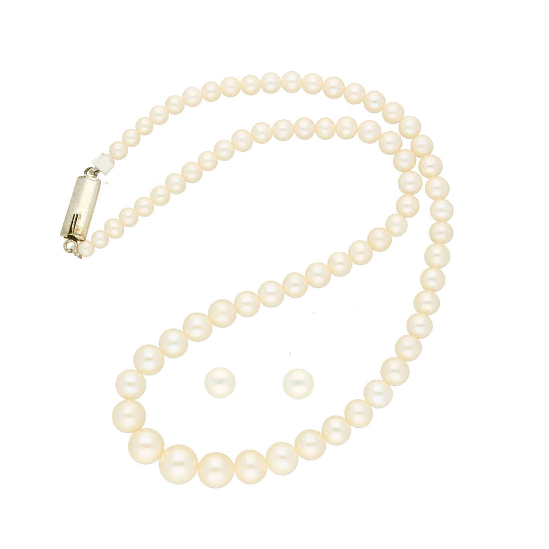 J Pearls Single Line Round Pearl Necklace - Real Pearl Jewelry - Distacart