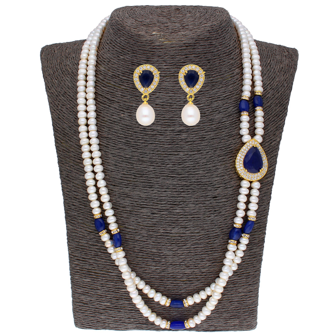 Ambasar Pearl String Special Polki Necklace - RK Jewellers