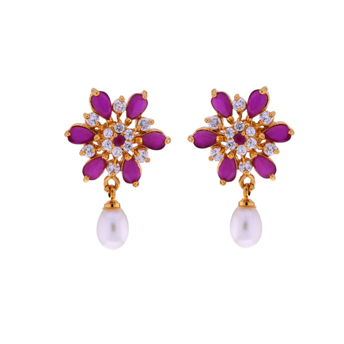 J Pearls Designer Drop Earrings - Real Pearl Jewelry - Distacart