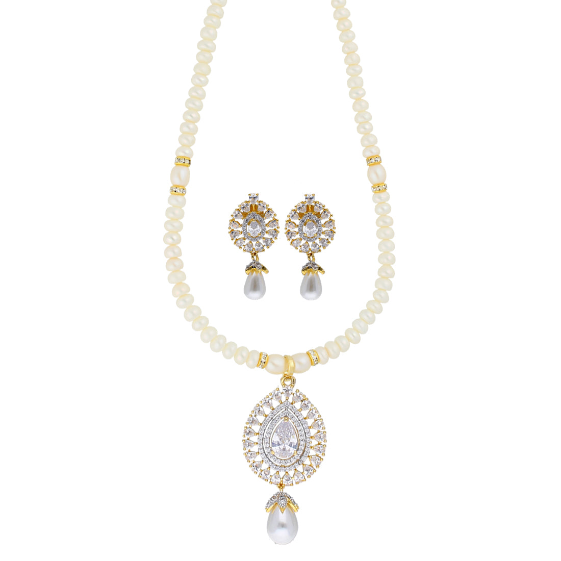 J Pearls Sushita Pearl Pendant Set - Real Pearl Jewelry - Distacart