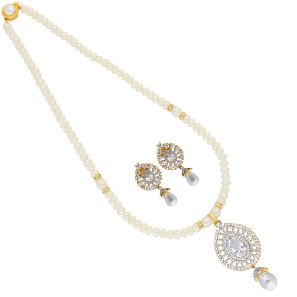 J Pearls Sushita Pearl Pendant Set - Real Pearl Jewelry - Distacart