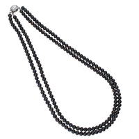 Thumbnail for J Pearls 2 Line 5-6Mm Black Round Pearl Set - Real Pearl Jewelry - Distacart