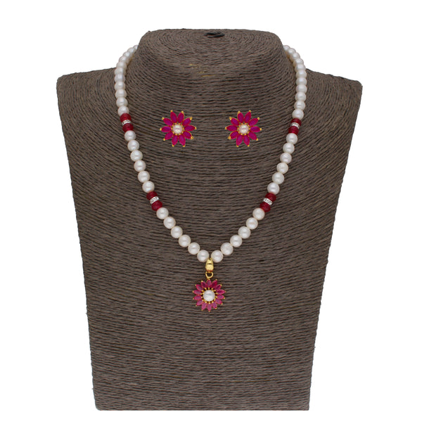 J Pearls Navishka 1 Line Pearl Sets - Real Pearl Jewelry - Distacart