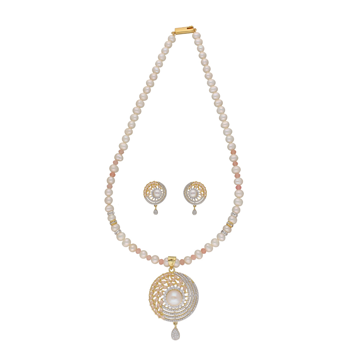 J Pearls Freya 1 Line Pearl Sets - Real Pearl Jewelry - Distacart