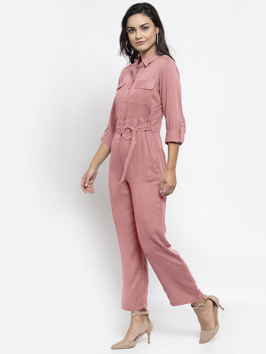 Jompers Women Purple Solid Jumpsuit - Distacart