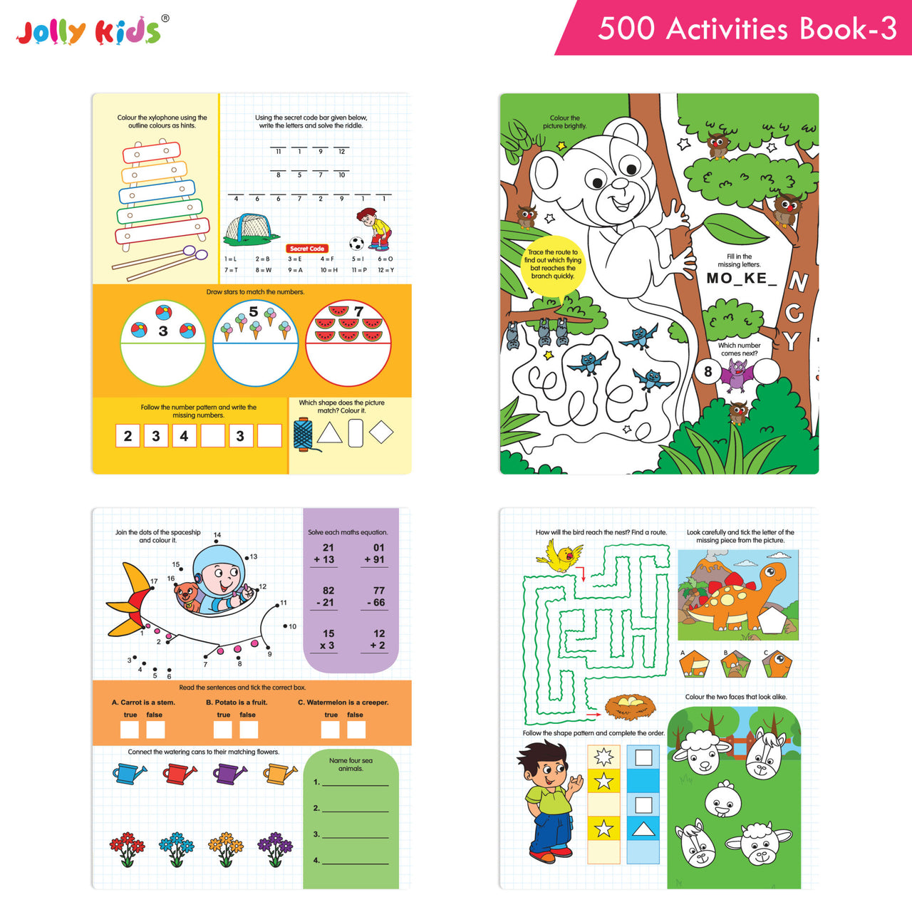 Jolly Kids 500 Activities Book 3 - Distacart