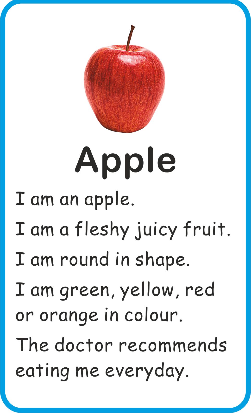 Jolly Kids Flash Card - Fruits - Distacart