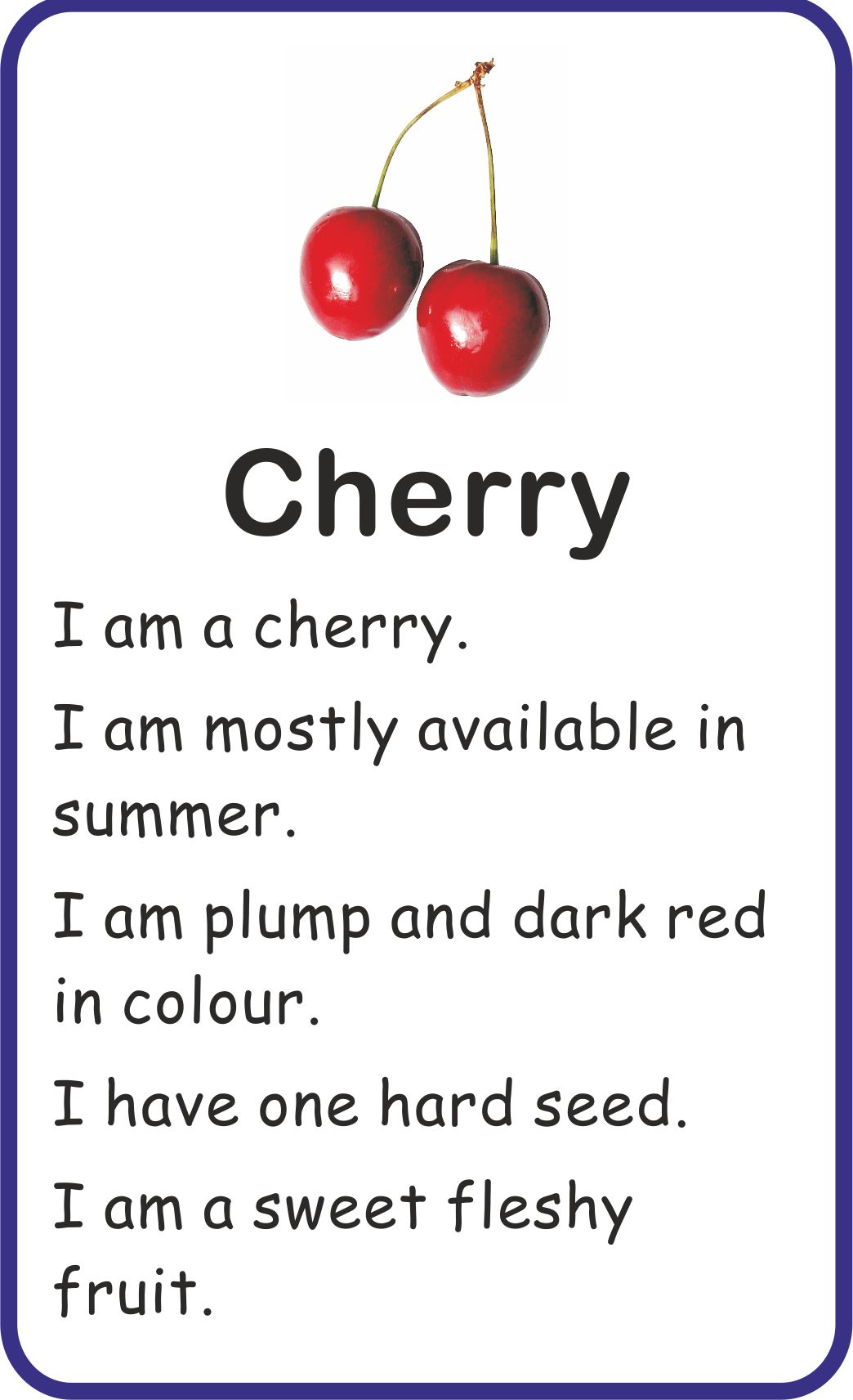 Jolly Kids Flash Card - Fruits - Distacart