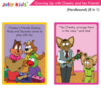 Thumbnail for Jolly Kids Growing Up with Cheeky and Her Friends (8 in 1)|Character base Story Book for Kids Ages 3-8 years| Hardbound Book - Distacart