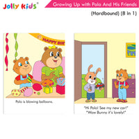 Thumbnail for Jolly Kids Growing Up with Polo And His Friends| 8 in 1| Large Print Hardbound Character base Story Book for Kids Ages 3-8 Years - Distacart