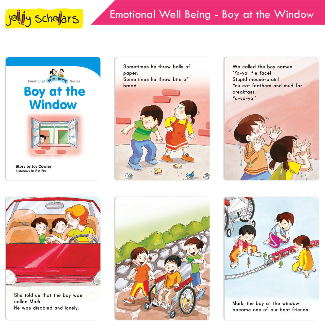 Jolly Scholars Emotional Well Being Story Books Set of 8 Ages 3-6 Years For Kids Learn Beauty, Anger, Sadness, Love Family & Friends etc. - Distacart