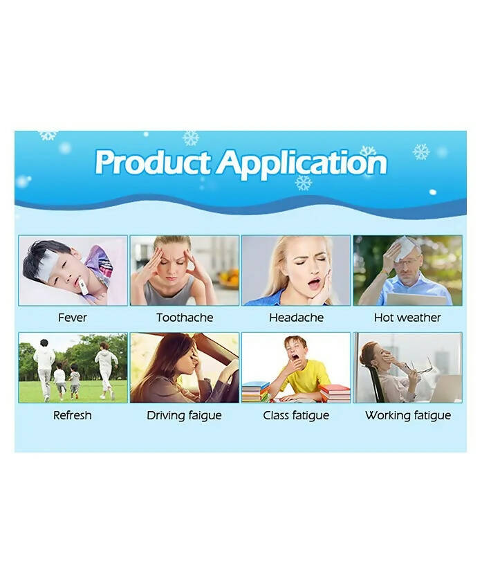Health Care Supplies Fever Gel Cooling Pad for Baby Care Cooling Gel Patch  Baby Fever Patch 4PCS