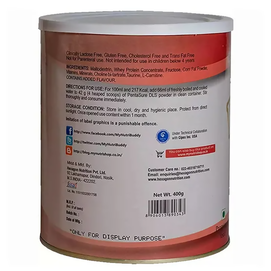 PentaSure DLS Dialysis Care Powder - Vanilla Flavor - Distacart