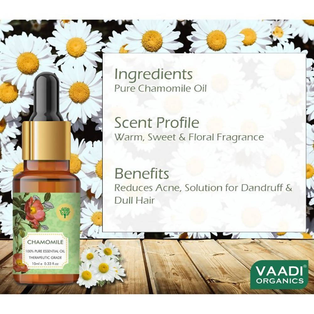 Plantlife 100% Pure Essential Oil Chamomile (Matricaria Recutita) 0.33 oz 10 ml