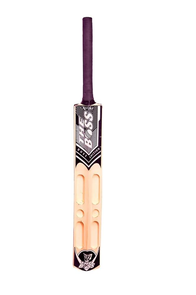 Xtroke The Boss Scoop Edition Popular Willow Premium Cricket Bat (Size 4) - Distacart