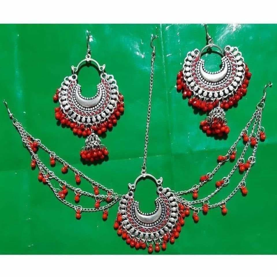 Latest traditional Jwellery set for women Color-Red