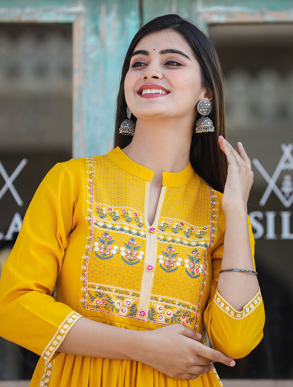 Buy Stylish Yellow Ethnic Dresses For Women Collection At Best Prices Online