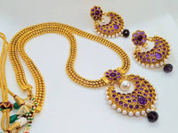 Thumbnail for Purple Kemp Long Necklace Set