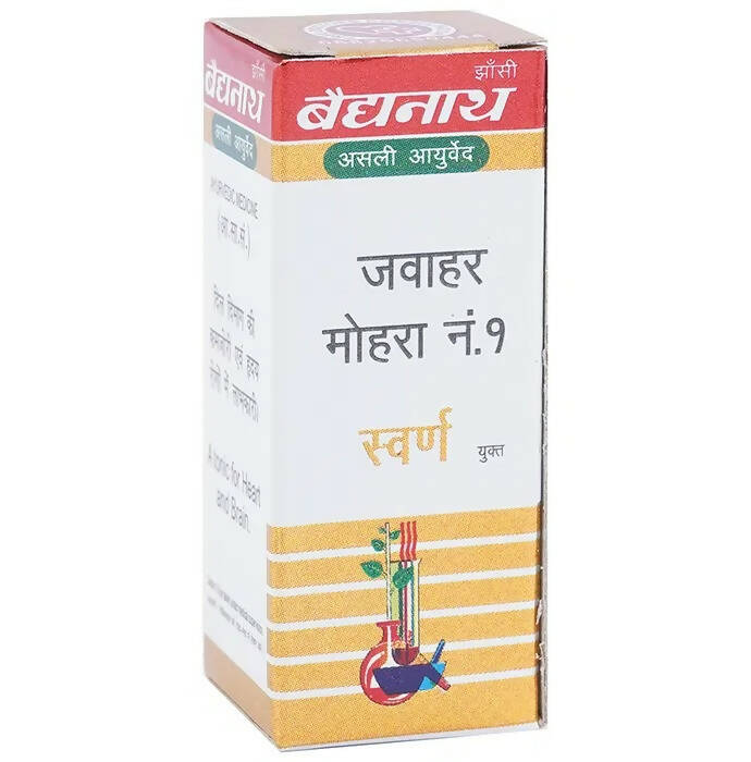 Baidyanath Jhansi Jawahar Mohra No. 1 with Gold Tablets - Distacart