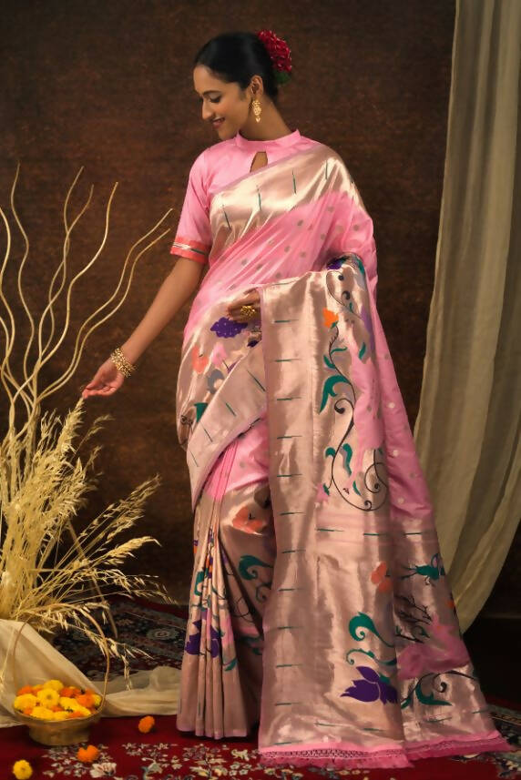 Baby Pink Saree • Anaya Designer Studio | Sarees, Gowns And Lehenga Choli