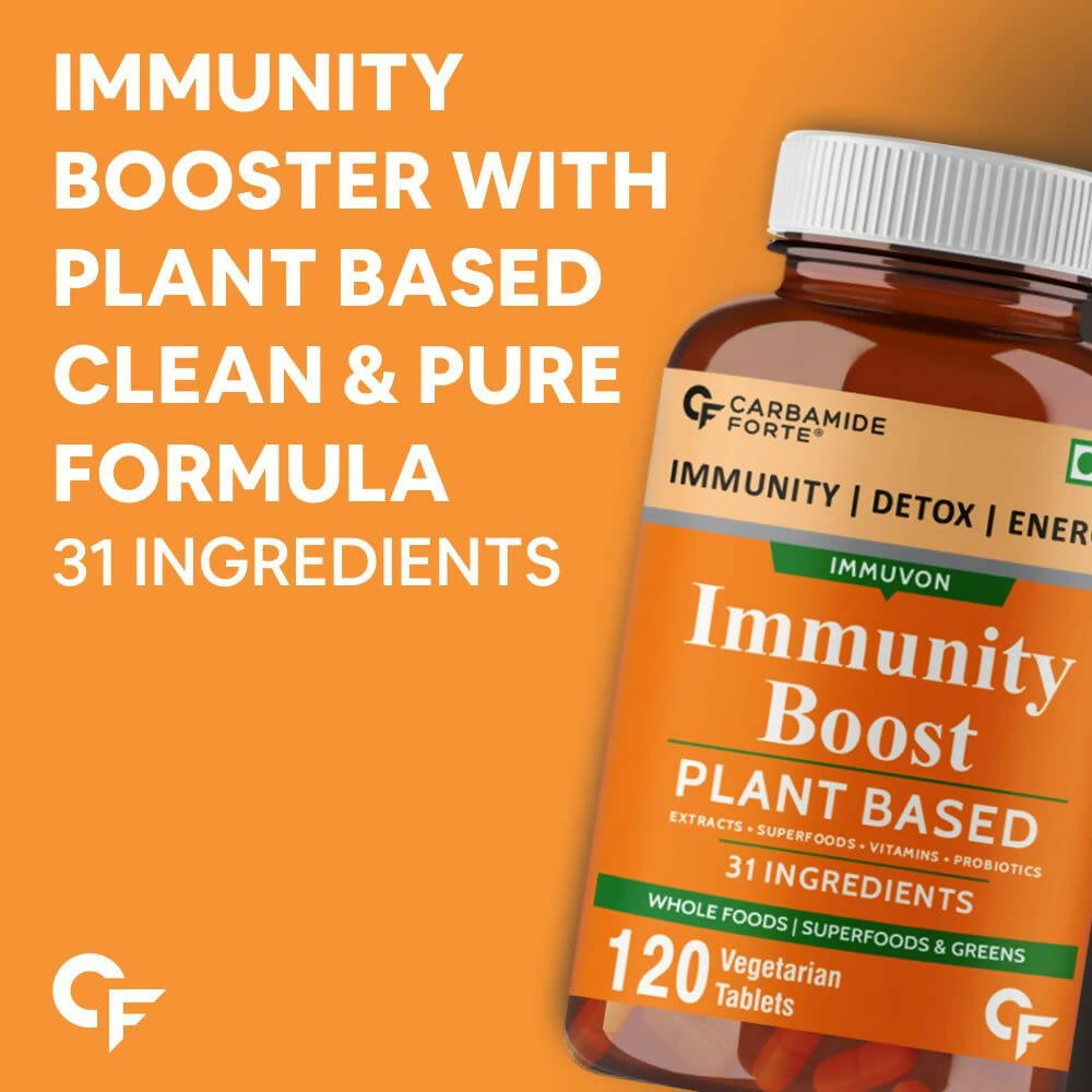 Carbamide Forte Immunity Boost Plant Based Tablets with Vitamin C, Zinc - Distacart