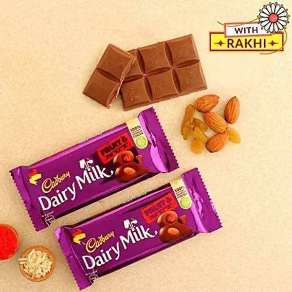 Auspicious Lord Shiv Rakhi & 2 Dairy Milk Silk - Distacart