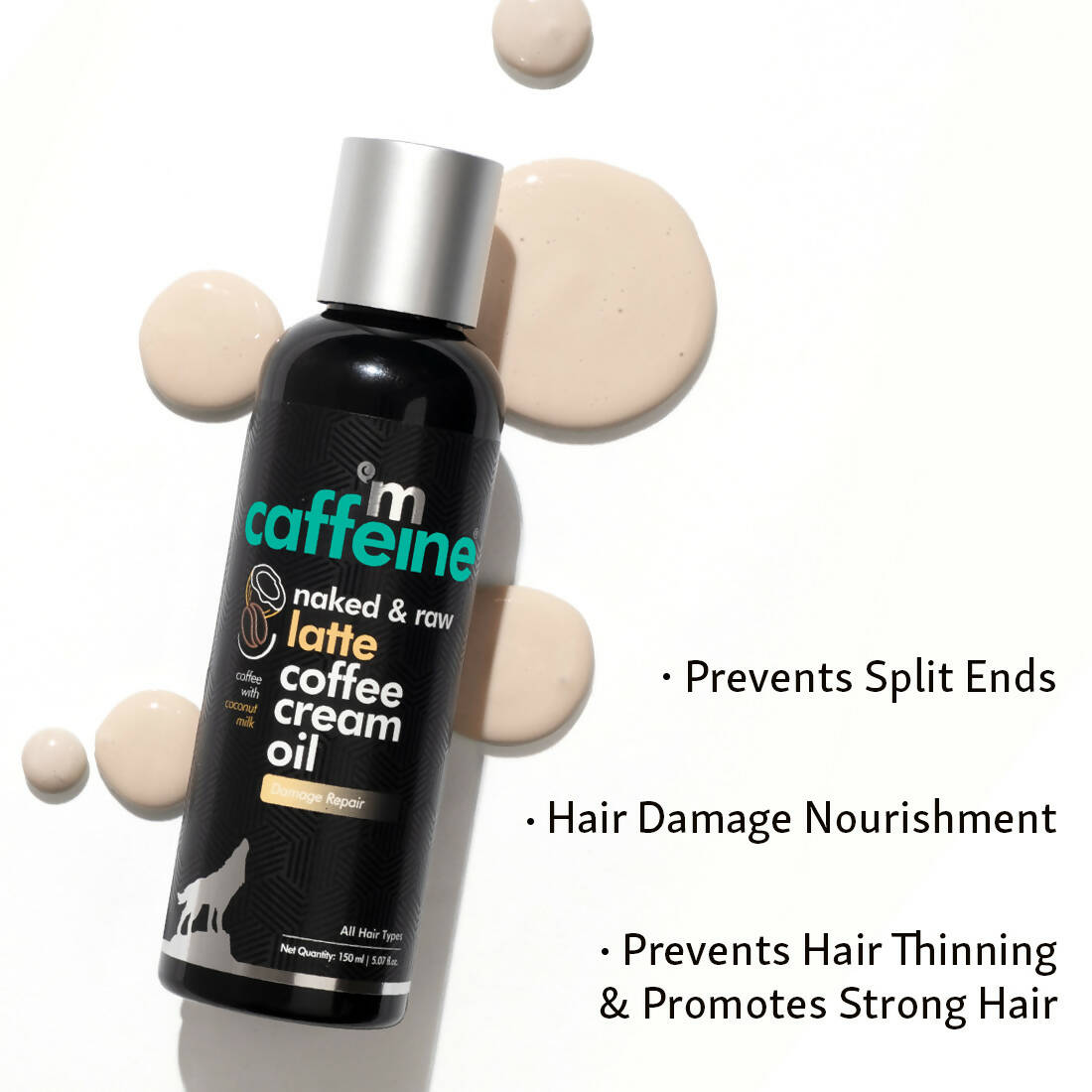 mCaffeine Naked & Raw Latte Coffee Scalp & Hair Cream Oil - Distacart