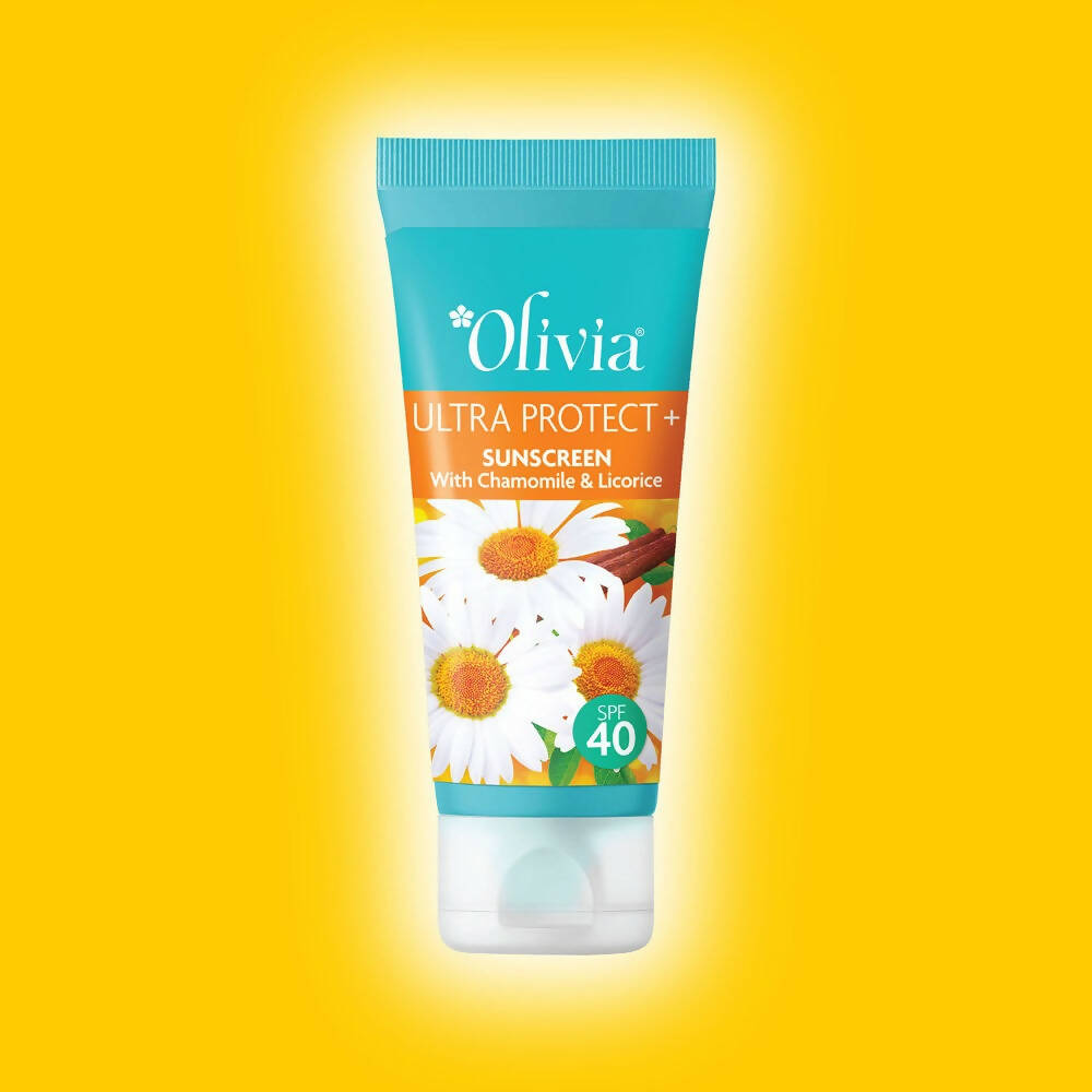 Olivia Ultra Protect Sunscreen With Chamomile & Licorice SPF 40 - Distacart