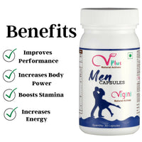 Thumbnail for Vigini Natural Actives Men Capsules for Vitality Booster - Distacart