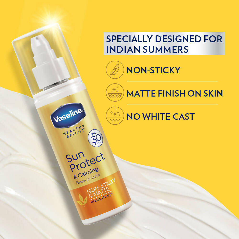 Vaseline Sun Protect & Calming Serum in Lotion with SPF 30 - Distacart