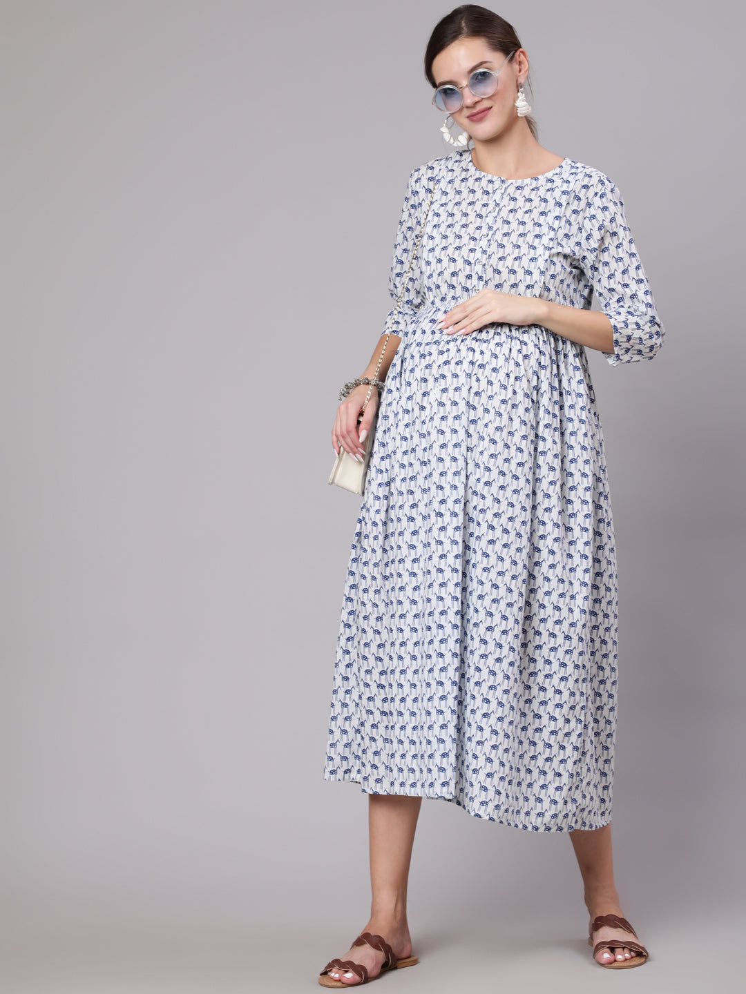 Buy Maternity Flare Dres Online In India -  India